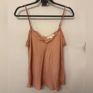 Women's Ruffled Camisole Top - Rust